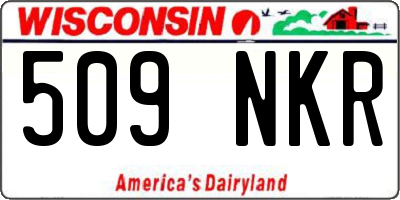 WI license plate 509NKR