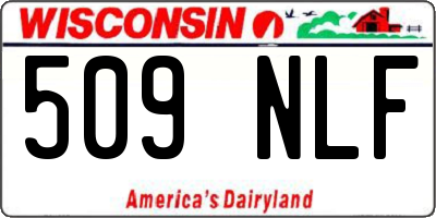 WI license plate 509NLF