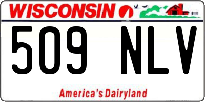 WI license plate 509NLV
