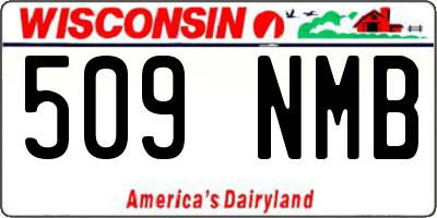 WI license plate 509NMB