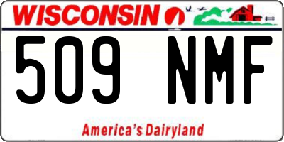 WI license plate 509NMF