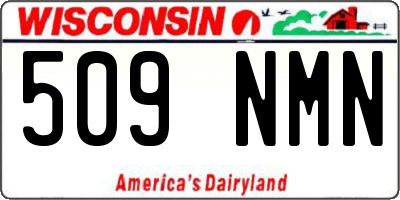 WI license plate 509NMN