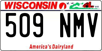WI license plate 509NMV