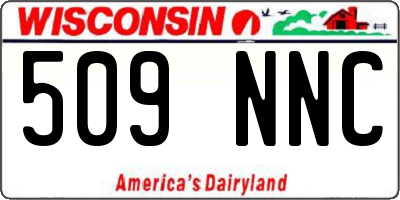 WI license plate 509NNC