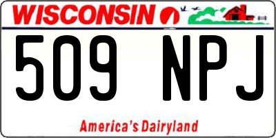 WI license plate 509NPJ