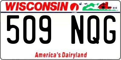 WI license plate 509NQG