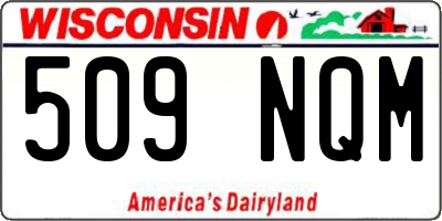 WI license plate 509NQM