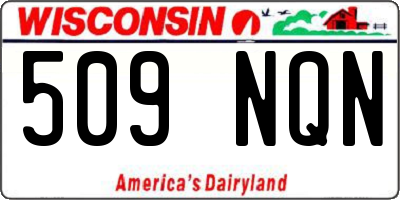 WI license plate 509NQN
