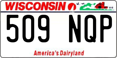WI license plate 509NQP