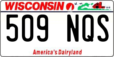 WI license plate 509NQS