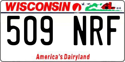 WI license plate 509NRF