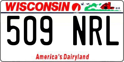 WI license plate 509NRL