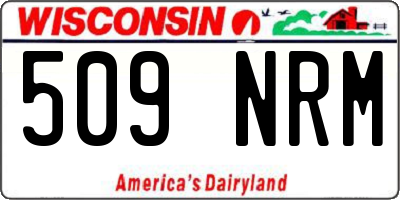 WI license plate 509NRM