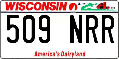 WI license plate 509NRR