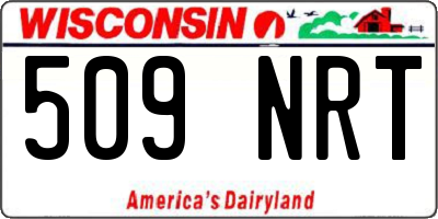 WI license plate 509NRT