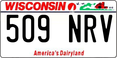 WI license plate 509NRV