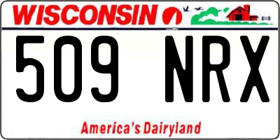 WI license plate 509NRX