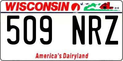 WI license plate 509NRZ