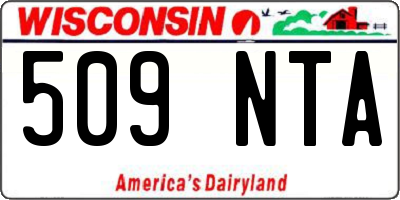 WI license plate 509NTA
