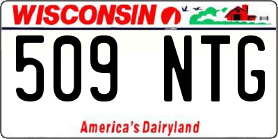 WI license plate 509NTG