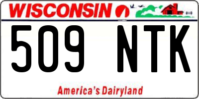 WI license plate 509NTK