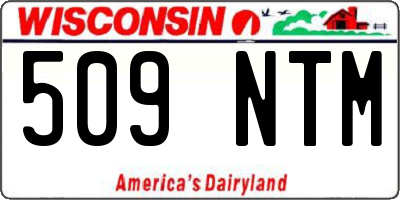 WI license plate 509NTM