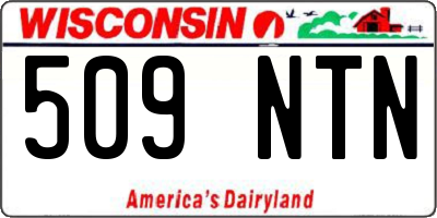 WI license plate 509NTN