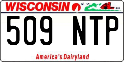 WI license plate 509NTP