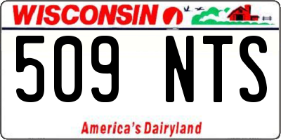 WI license plate 509NTS