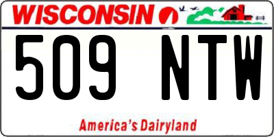 WI license plate 509NTW