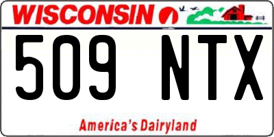 WI license plate 509NTX