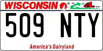 WI license plate 509NTY