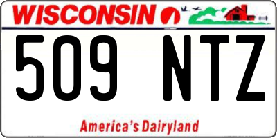 WI license plate 509NTZ