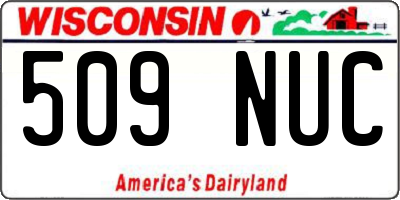 WI license plate 509NUC