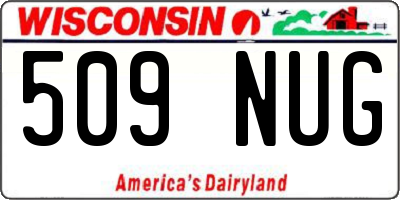 WI license plate 509NUG