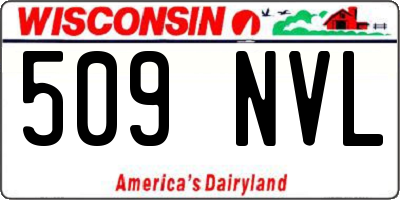 WI license plate 509NVL