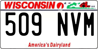 WI license plate 509NVM