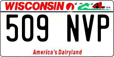 WI license plate 509NVP