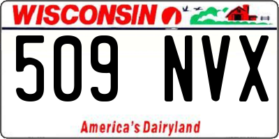 WI license plate 509NVX