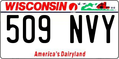 WI license plate 509NVY