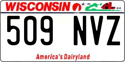 WI license plate 509NVZ