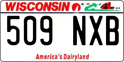 WI license plate 509NXB