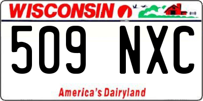 WI license plate 509NXC