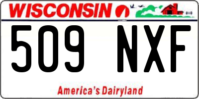 WI license plate 509NXF