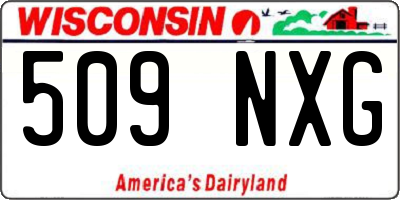 WI license plate 509NXG