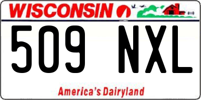 WI license plate 509NXL