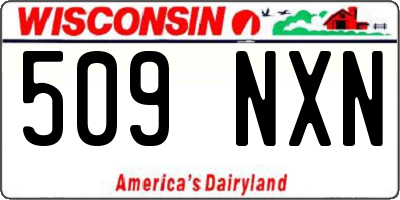 WI license plate 509NXN