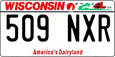 WI license plate 509NXR
