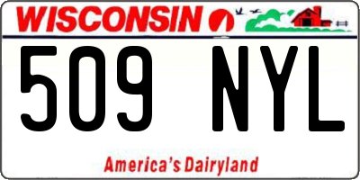 WI license plate 509NYL
