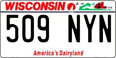 WI license plate 509NYN